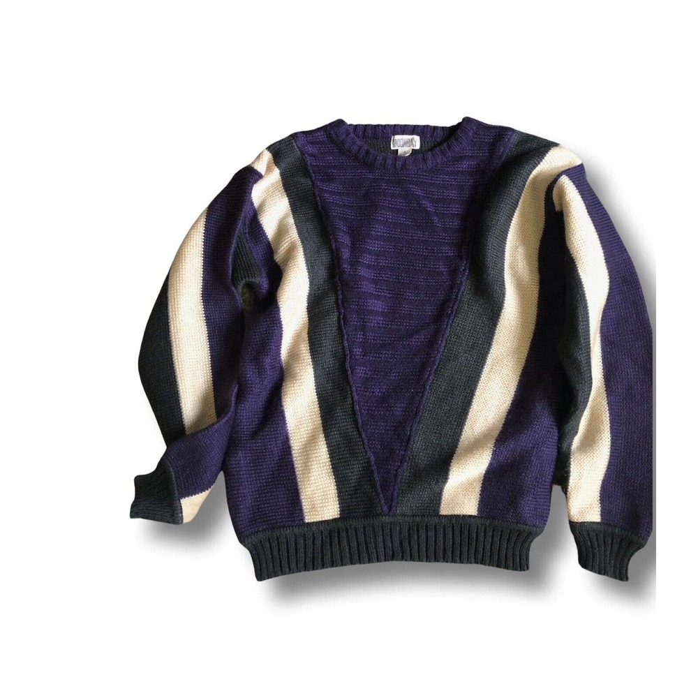 Vintage Union Bay Medium Soft Knit Sweater Size M Unisex Acrylic Purple Sweater